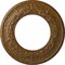 Ekena Millwork Salem Ceiling Medallion (Canopies up to 7 1/8"), 13 1/4"OD x 7 1/8"ID x 7/8"P, Smokey Topaz Crackle CM13SASTC - alternate 1